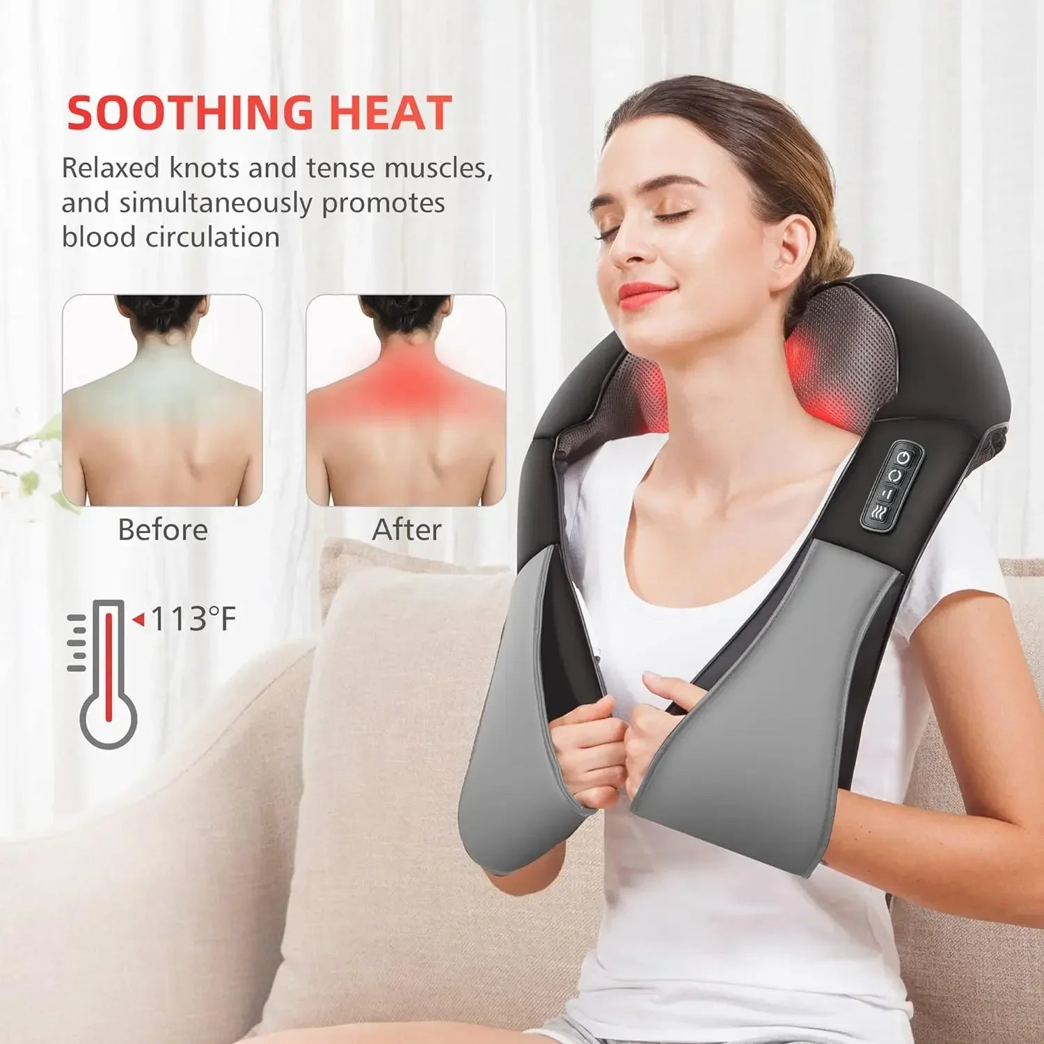 Shiatsu Back Shoulder and Neck Massager,